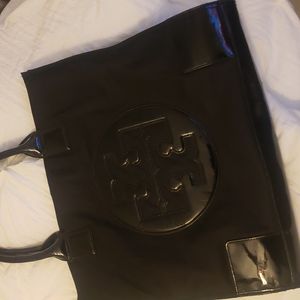 Ella patent tote bag